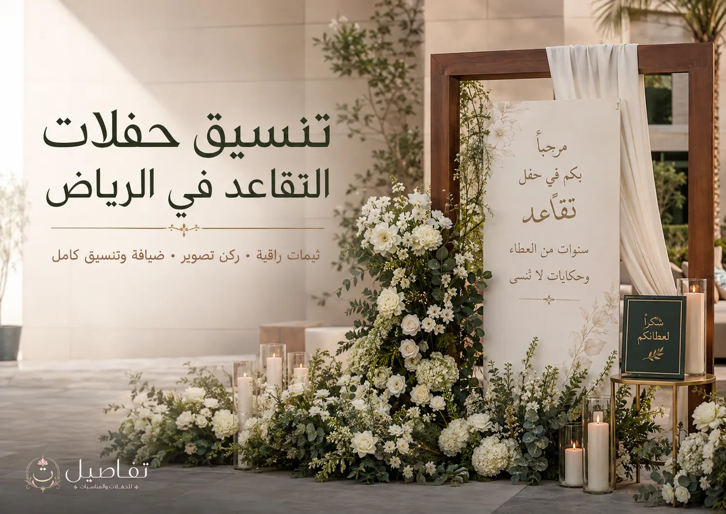 تنسيق حفلة تقاعد بسيطة في البيت بالرياض: كيف تستغل المساحة دون زحمة؟